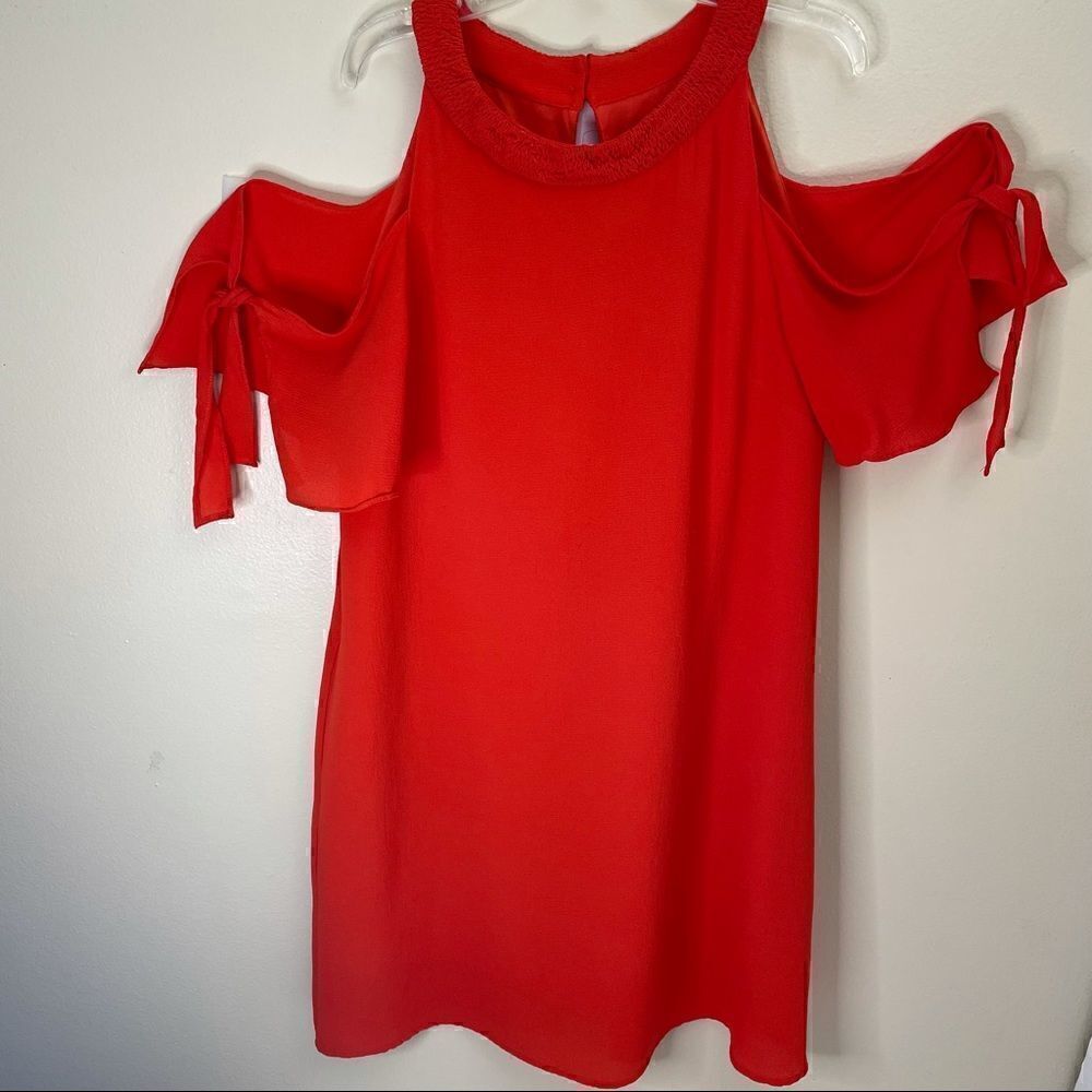 Entro | Dress/ orange/ cold shoulder - Picture 5 of 15